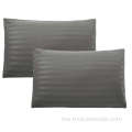 Custom 100% poliester Microfiber Stripe Satin Pillowcase